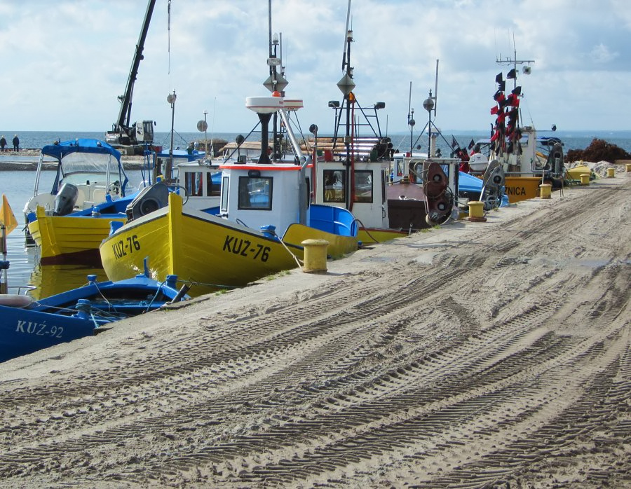 Rozbudowa portu rybackiego w Kunicy na Pwyspie Helskim