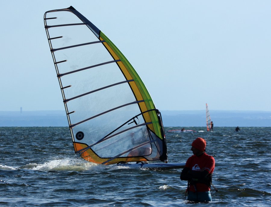 Kitesurfing i windsurfing, czyli 07.08.2012 obok OW AUGUSTYNA w Jastarni na Pwyspie Helskim