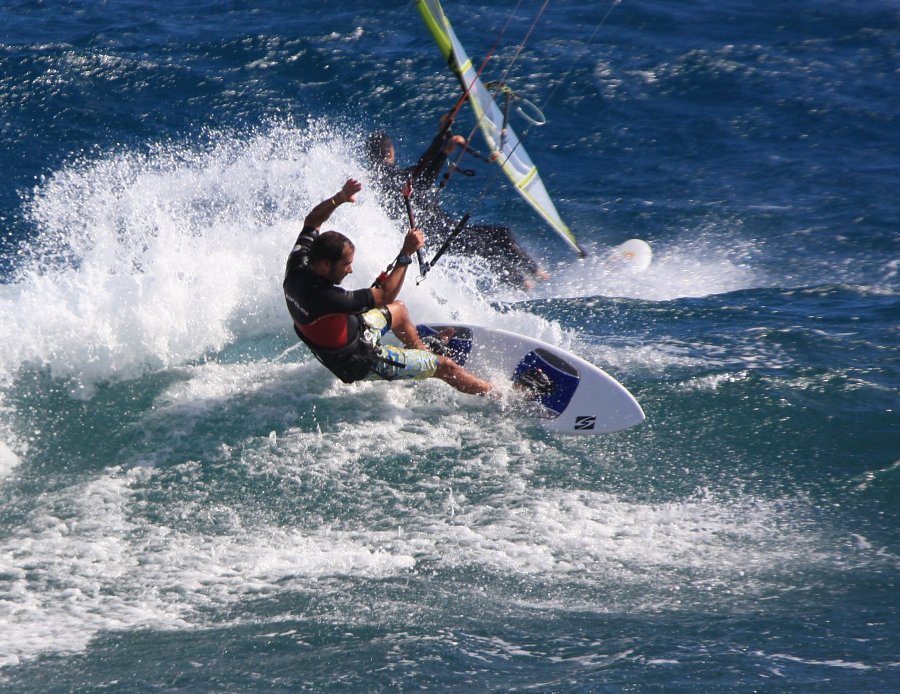 Windsurfing i kitesurfing w El Medano  i El Cabezo, czyli 22.11.2011 na Teneryfie