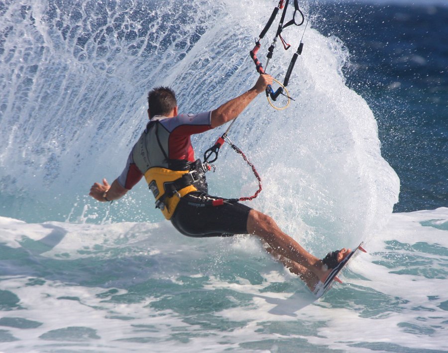 Windsurfing i kitesurfing w El Medano  i El Cabezo, czyli 22.11.2011 na Teneryfie