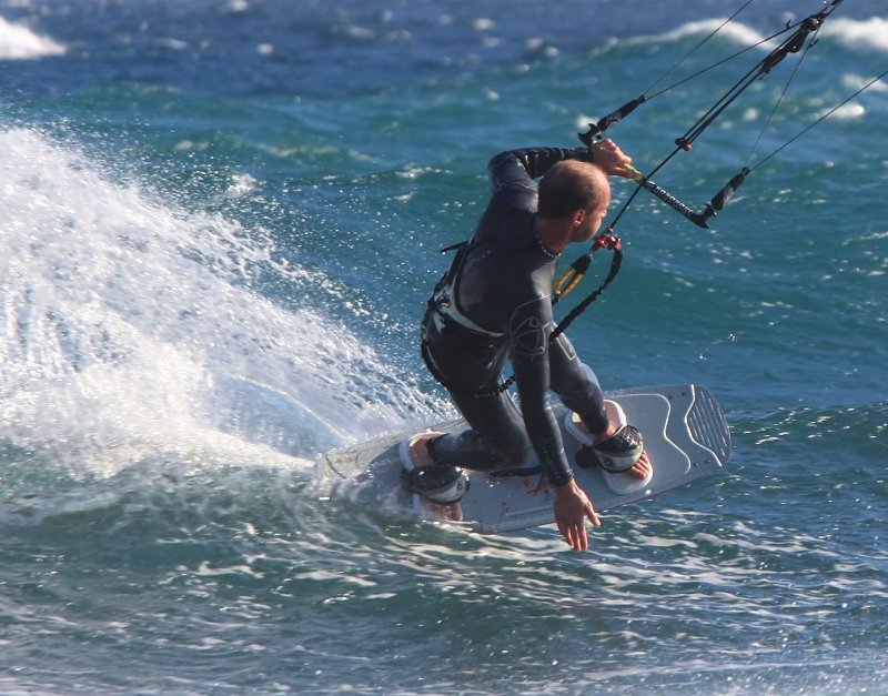 Windsurfing i kitesurfing w El Medano  i El Cabezo, czyli 18.01.2012 na Teneryfie