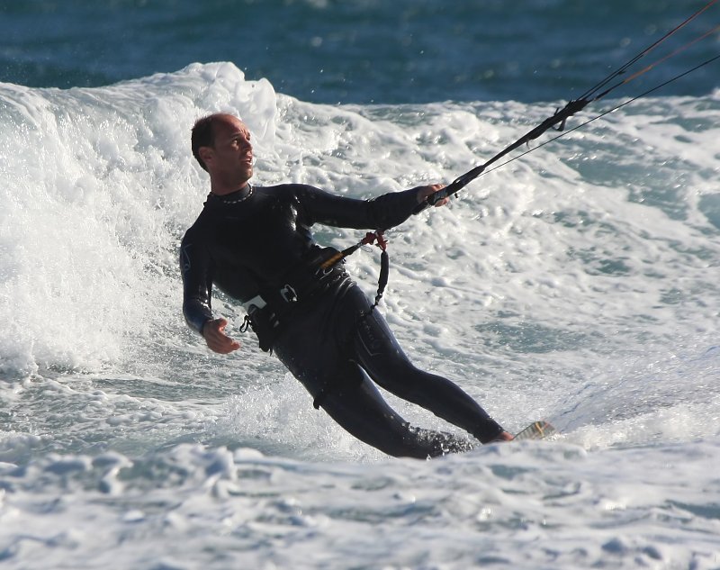 Windsurfing i kitesurfing w El Medano  i El Cabezo, czyli 18.01.2012 na Teneryfie