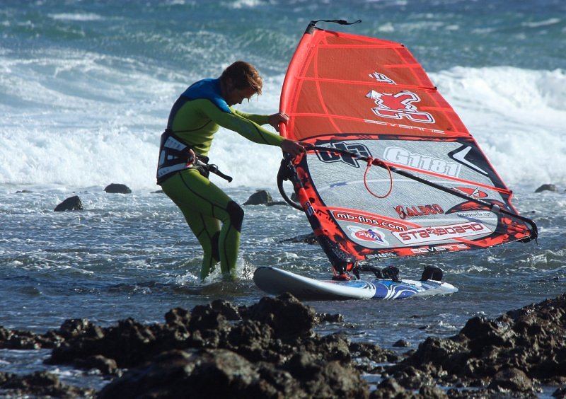 Windsurfing i kitesurfing w El Medano  i El Cabezo, czyli 04.02.2012 na Teneryfie