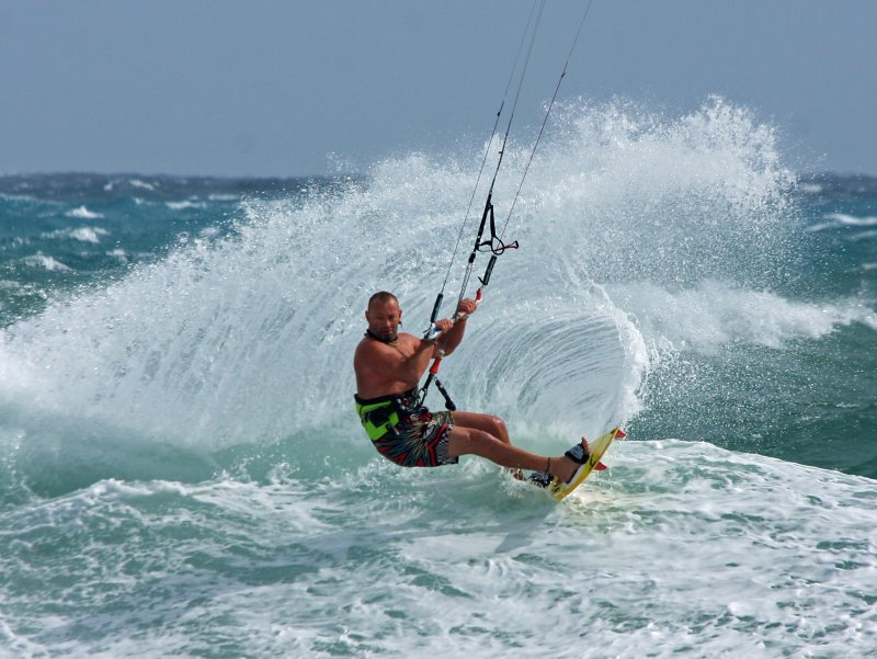 Windsurfing i kitesurfing w El Medano  i El Cabezo, czyli 04.02.2012 na Teneryfie