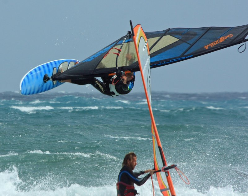 Windsurfing i kitesurfing w El Medano  i El Cabezo, czyli 04.02.2012 na Teneryfie