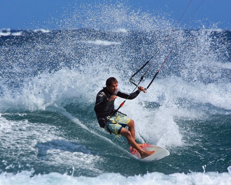 Windsurfing i kitesurfing w El Medano  i El Cabezo, czyli 04.02.2012 na Teneryfie