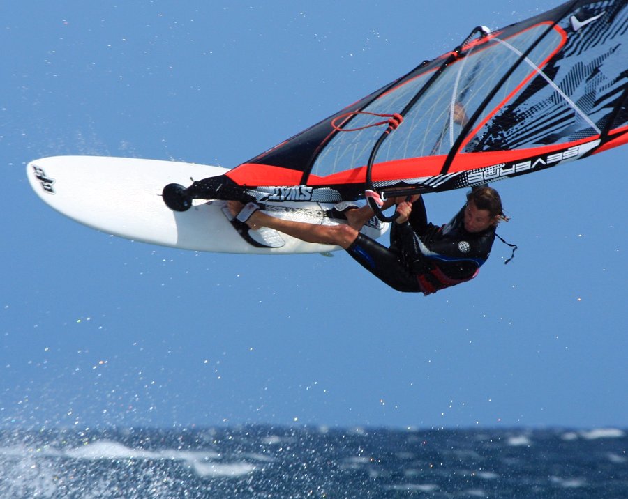 Windsurfing i kitesurfing w El Medano  i El Cabezo, czyli 04.02.2012 na Teneryfie