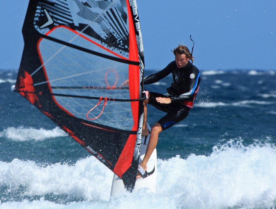 Windsurfing i kitesurfing w El Medano  i El Cabezo, czyli 04.02.2012 na Teneryfie