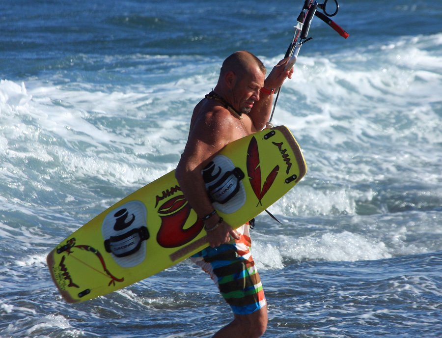 Windsurfing and kitesurfing in El Medano and El Cabezo on Tenerife, Canary Islands