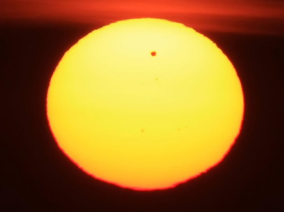 Tranzyt przejcie Wenus na tle Soca 2012 - Venus transit over the Sun