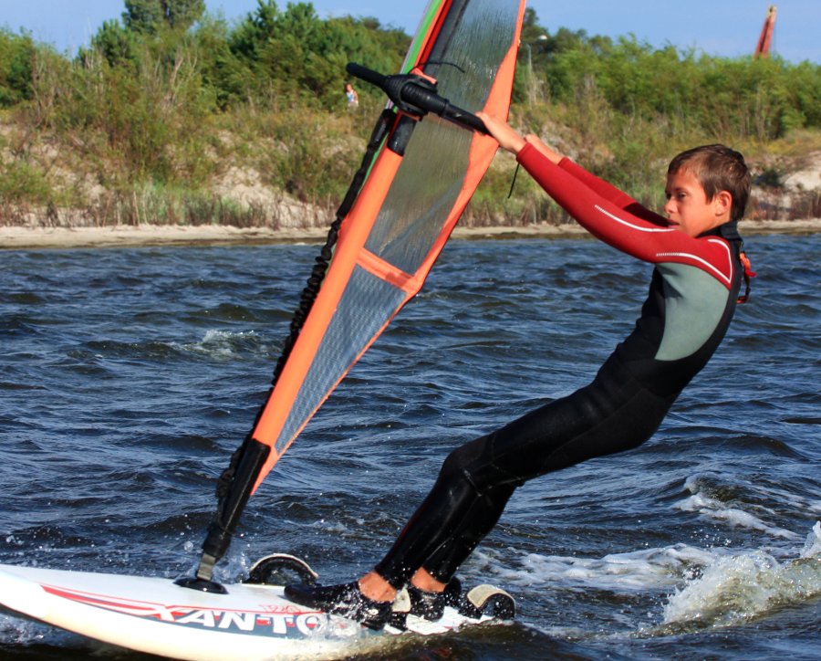 Kitesurfing i windsurfing, czyli 07.08.2012 obok OW AUGUSTYNA w Jastarni na Pwyspie Helskim