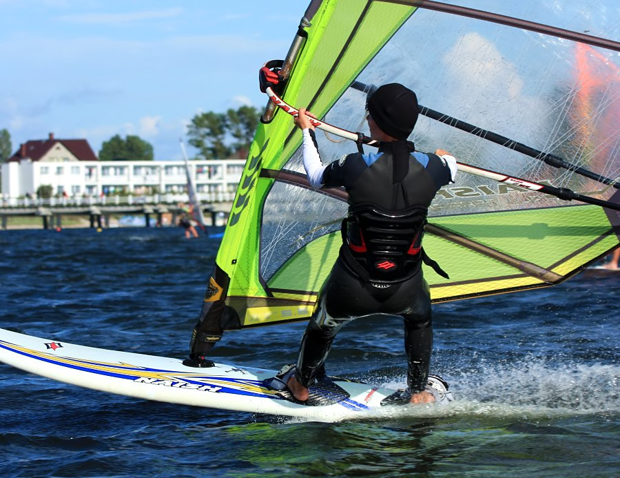 Kitesurfing i windsurfing, czyli 09.08.2012 obok OW AUGUSTYNA w Jastarni na Pwyspie Helskim