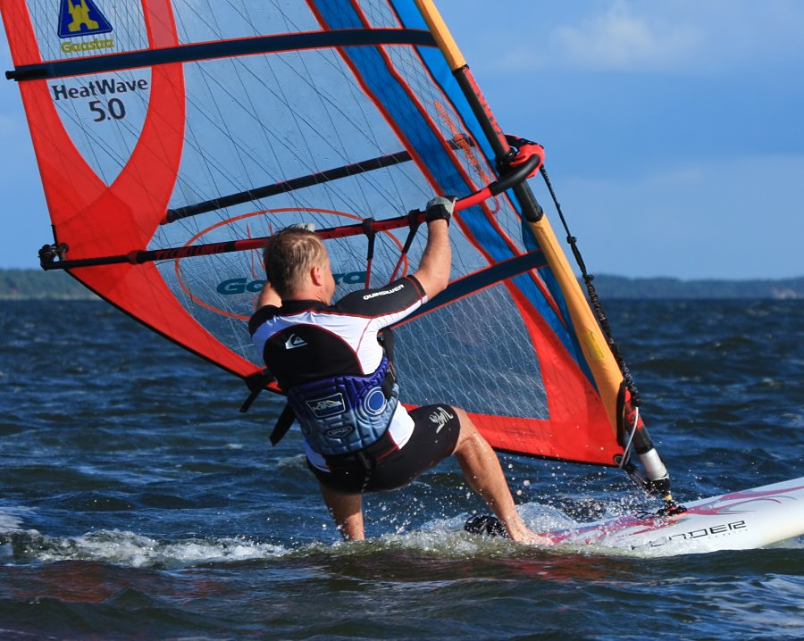 Kitesurfing i windsurfing, czyli 09.08.2012 obok OW AUGUSTYNA w Jastarni na Pwyspie Helskim