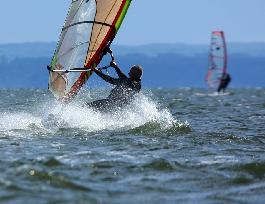 Kitesurfing i windsurfing, czyli 09.08.2012 obok OW AUGUSTYNA w Jastarni na Pwyspie Helskim