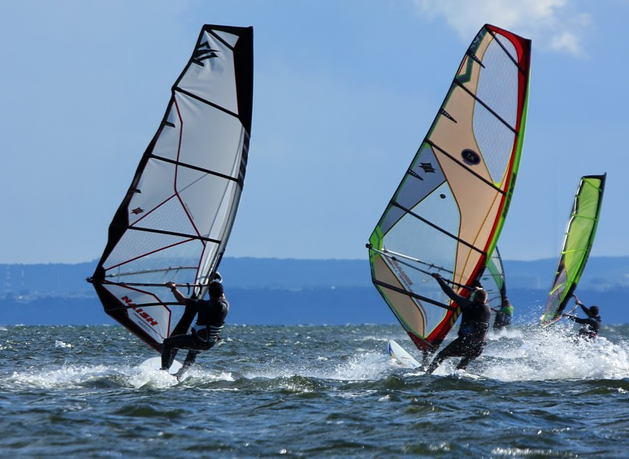 Kitesurfing i windsurfing, czyli 09.08.2012 obok OW AUGUSTYNA w Jastarni na Pwyspie Helskim