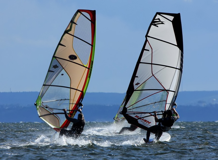 Kitesurfing i windsurfing, czyli 09.08.2012 obok OW AUGUSTYNA w Jastarni na Pwyspie Helskim