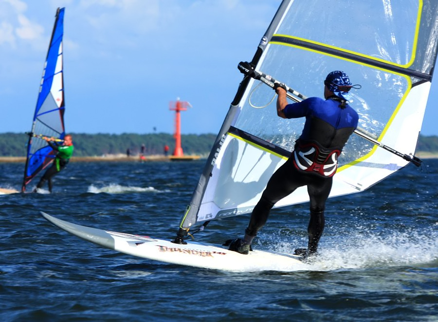 Kitesurfing i windsurfing, czyli 09.08.2012 obok OW AUGUSTYNA w Jastarni na Pwyspie Helskim