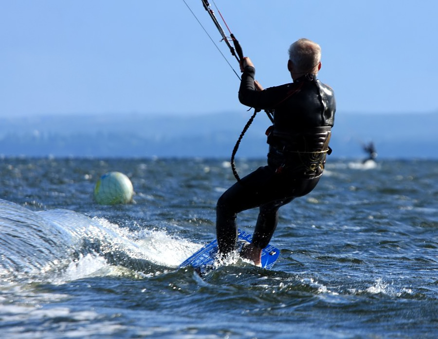 Kitesurfing i windsurfing, czyli 09.08.2012 obok OW AUGUSTYNA w Jastarni na Pwyspie Helskim