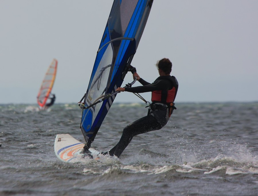 Kitesurfing i windsurfing, czyli 21.08.2012 obok OW AUGUSTYNA w Jastarni na Pwyspie Helskim