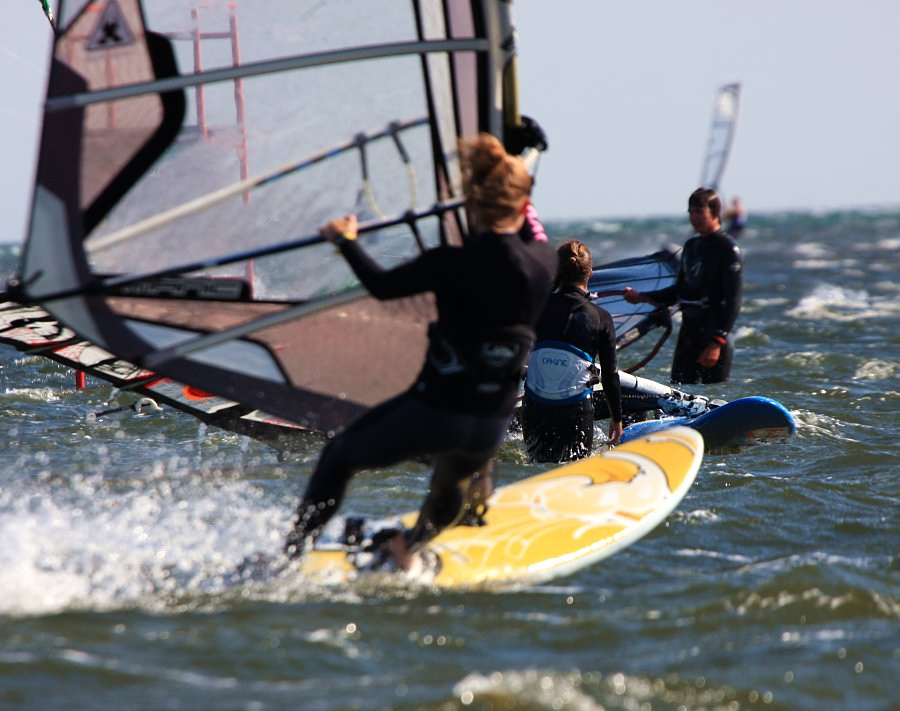 Kitesurfing i windsurfing, czyli 22.08.2012 obok OW AUGUSTYNA w Jastarni na Pwyspie Helskim