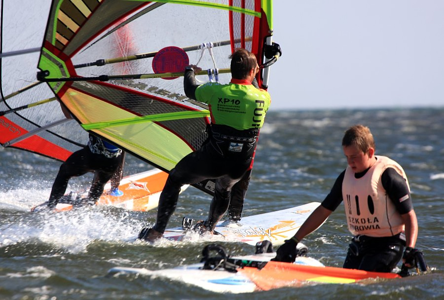 Kitesurfing i windsurfing, czyli 22.08.2012 obok OW AUGUSTYNA w Jastarni na Pwyspie Helskim