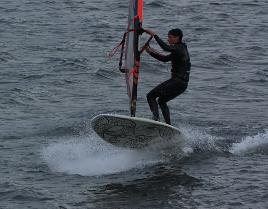 Kitesurfing i windsurfing, czyli 23.09.2012 na play obok OW AUGUSTYNA w Jastarni na Pwyspie Helskim