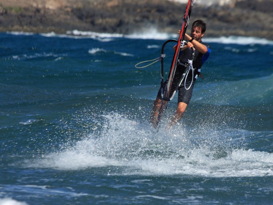 Windsurfing i kitesurfing w El Medano  i El Cabezo, czyli 23.10.2012 na Teneryfie