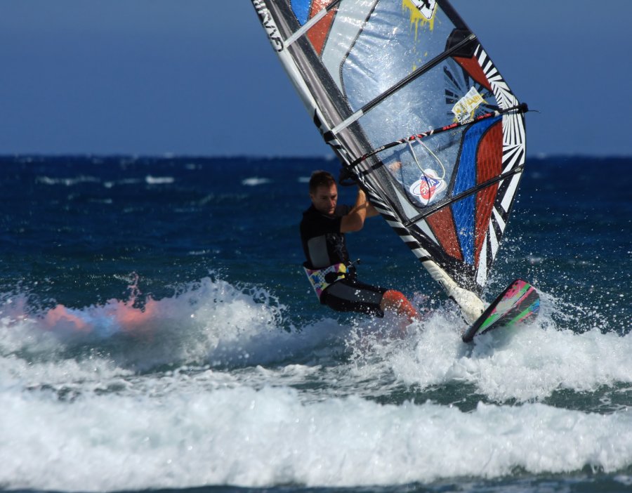 Windsurfing i kitesurfing w El Medano  i El Cabezo, czyli 23.10.2012 na Teneryfie