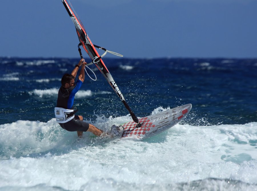 Windsurfing i kitesurfing w El Medano  i El Cabezo, czyli 23.10.2012 na Teneryfie