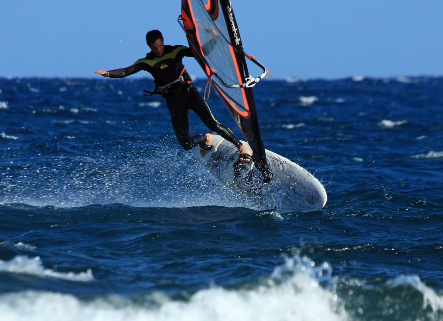 Windsurfing i kitesurfing w El Medano  i El Cabezo, czyli 23.10.2012 na Teneryfie