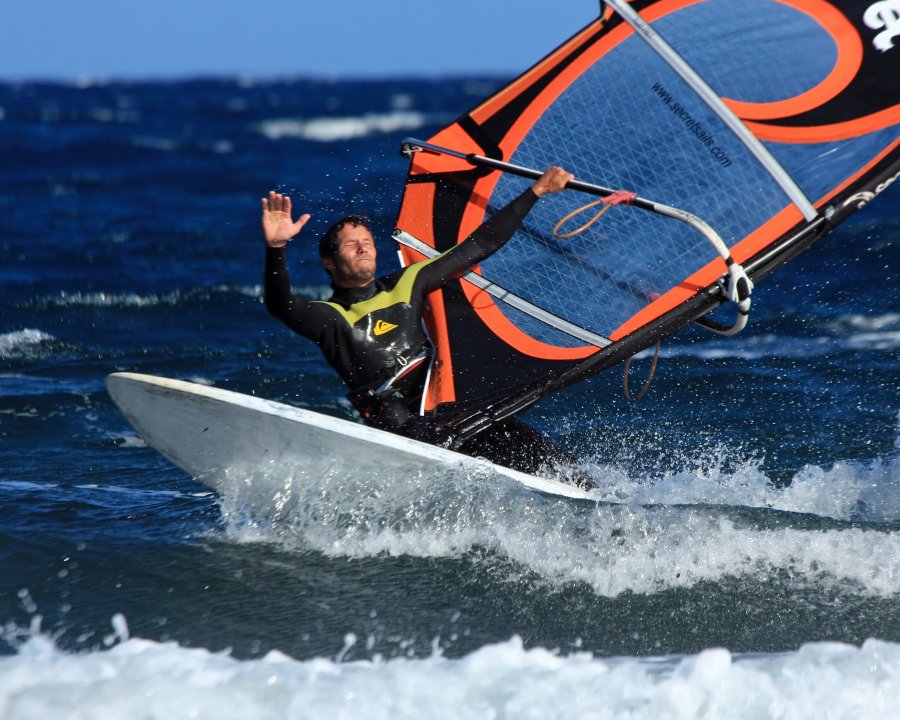 Windsurfing i kitesurfing w El Medano  i El Cabezo, czyli 23.10.2012 na Teneryfie