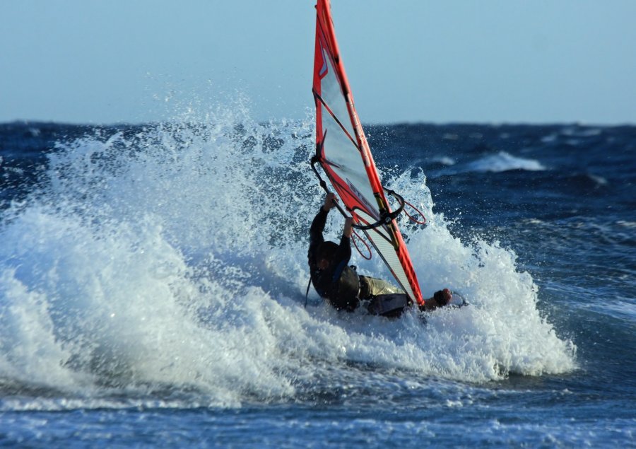 Windsurfing i kitesurfing w El Medano  i El Cabezo, czyli 23.10.2012 na Teneryfie
