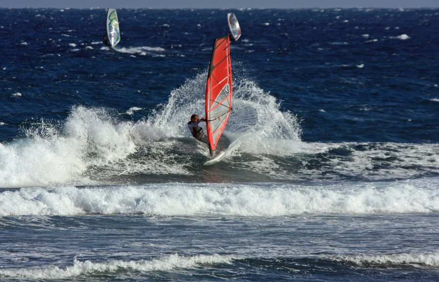 Windsurfing i kitesurfing w El Medano  i El Cabezo, czyli 12.11.2012 na Teneryfie