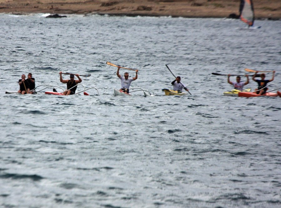 Ocean kayak and hawaiian canoe 24H marathon in El Medano 2012