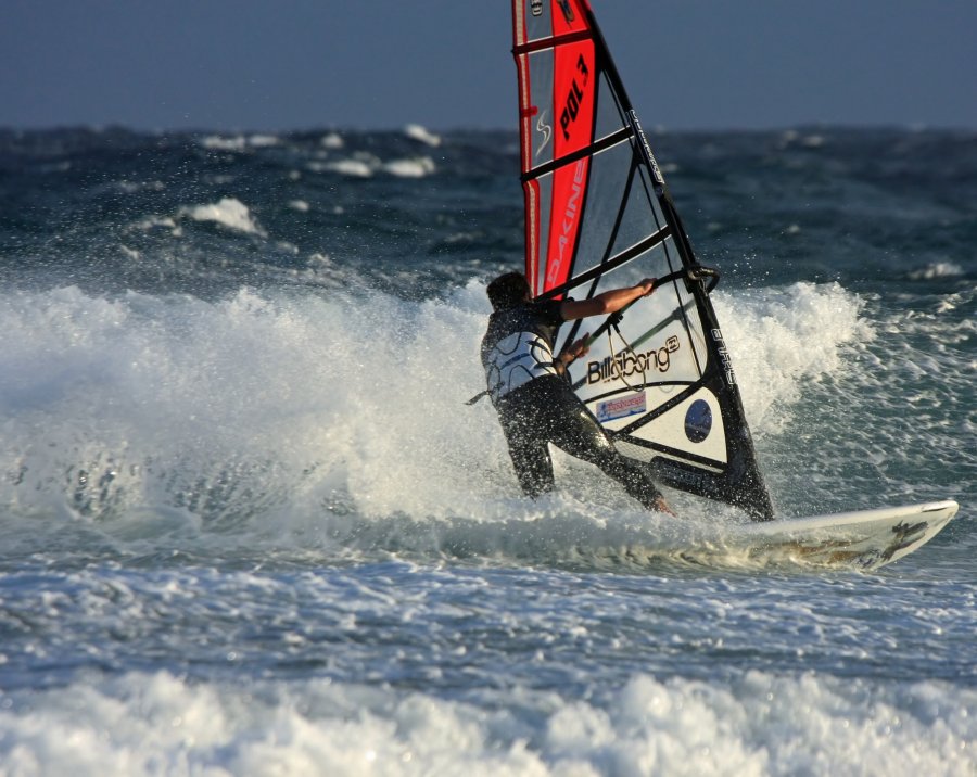 Windsurfing i kitesurfing w El Medano  i El Cabezo, czyli 27.11.2012 na Teneryfie