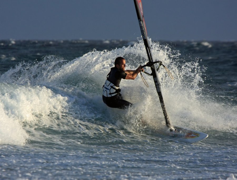 Windsurfing i kitesurfing w El Medano  i El Cabezo, czyli 27.11.2012 na Teneryfie