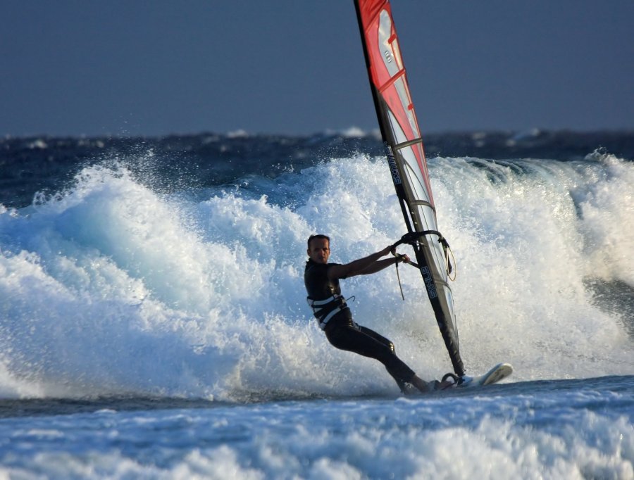 Windsurfing i kitesurfing w El Medano  i El Cabezo, czyli 27.11.2012 na Teneryfie