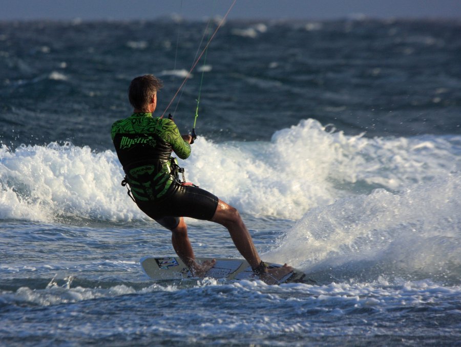 Windsurfing i kitesurfing w El Medano  i El Cabezo, czyli 27.11.2012 na Teneryfie