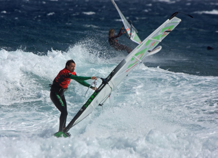 Windsurfing i kitesurfing w El Medano  i El Cabezo, czyli 27.11.2012 na Teneryfie