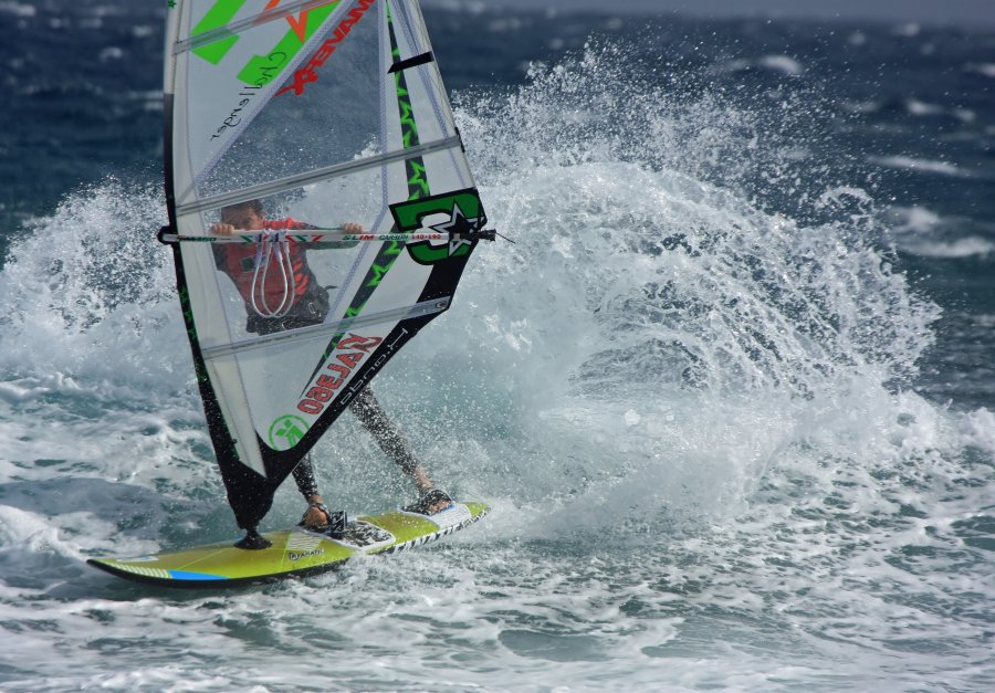 Windsurfing i kitesurfing w El Medano  i El Cabezo, czyli 27.11.2012 na Teneryfie