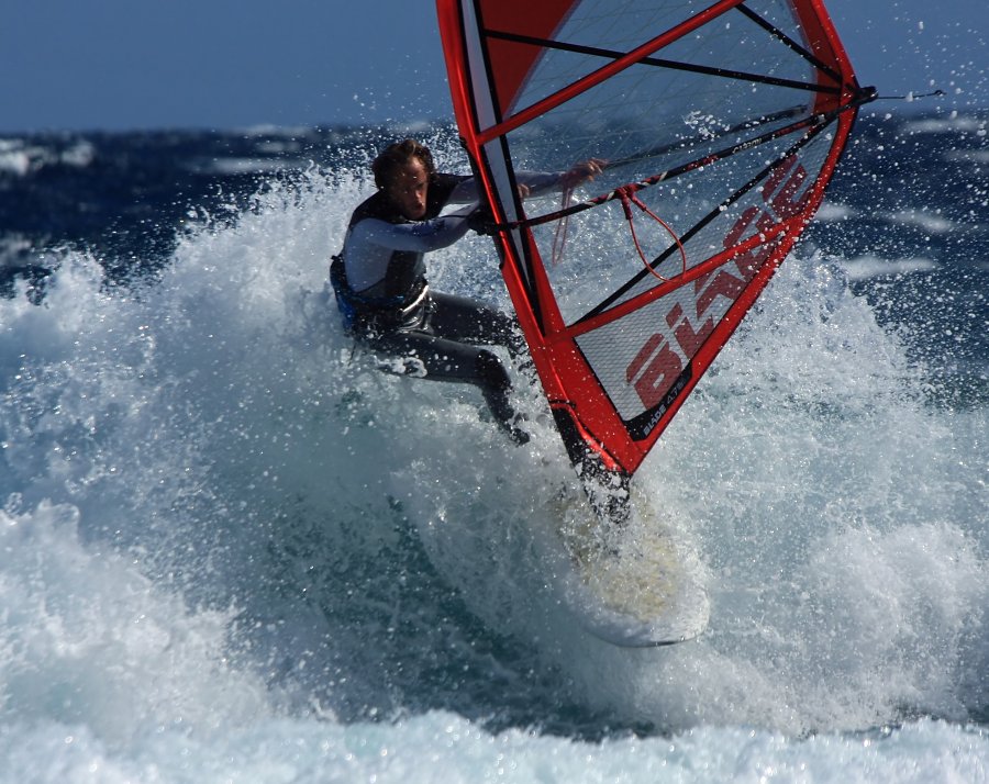 Starboard KODE 2014 prototype tested by Dany Bruch G-1181 and filmed by Mark Shinn at El Canezo in El Medano 30-11-2012