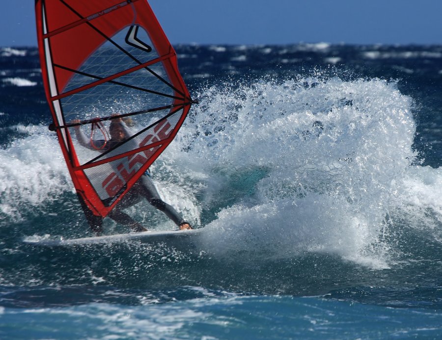 Starboard KODE 2014 prototype tested by Dany Bruch G-1181 and filmed by Mark Shinn at El Canezo in El Medano 30-11-2012