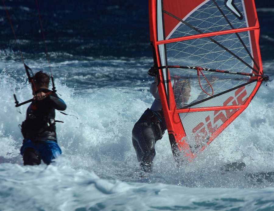 Starboard KODE 2014 prototype tested by Dany Bruch G-1181 and filmed by Mark Shinn at El Canezo in El Medano 30-11-2012