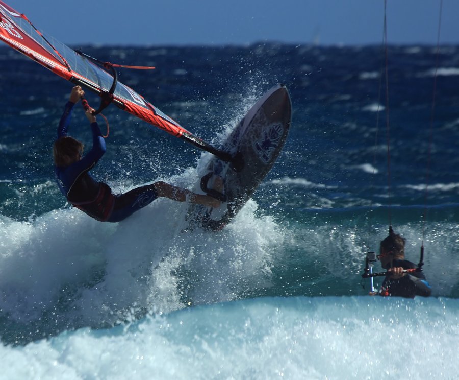 Starboard KODE 2014 prototype tested by Dany Bruch G-1181 and filmed by Mark Shinn at El Canezo in El Medano 30-11-2012