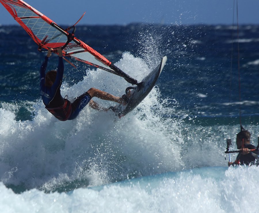 Starboard KODE 2014 prototype tested by Dany Bruch G-1181 and filmed by Mark Shinn at El Canezo in El Medano 30-11-2012