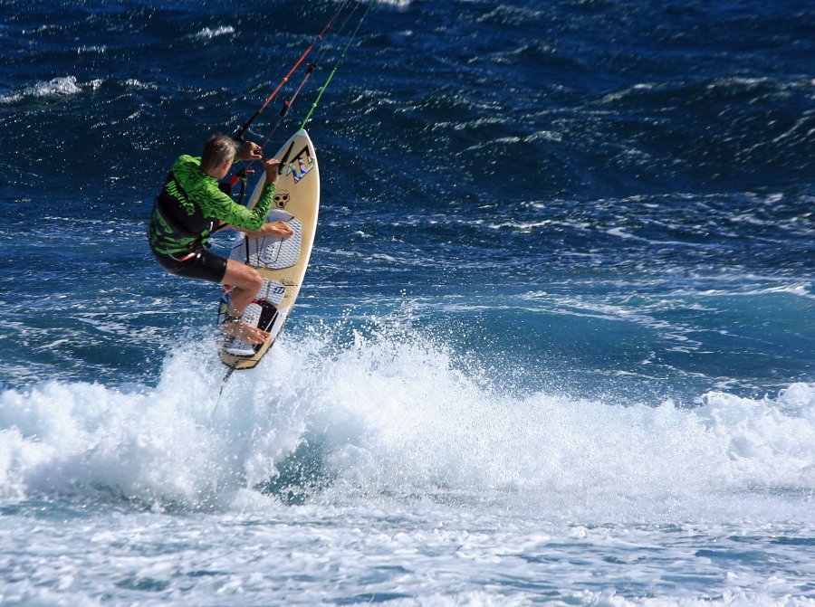 Windsurfing i kitesurfing w El Medano  i El Cabezo, czyli 02.12.2012 na Teneryfie