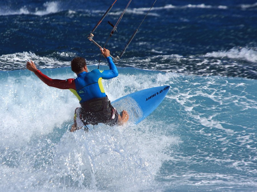 Windsurfing i kitesurfing w El Medano  i El Cabezo, czyli 02.12.2012 na Teneryfie