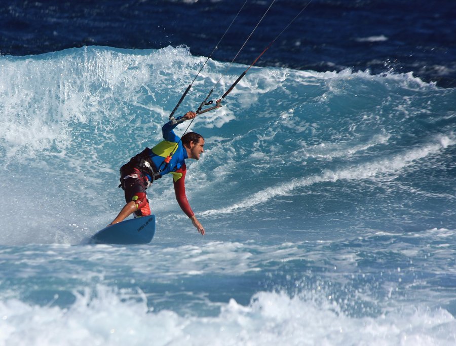 Windsurfing i kitesurfing w El Medano  i El Cabezo, czyli 02.12.2012 na Teneryfie