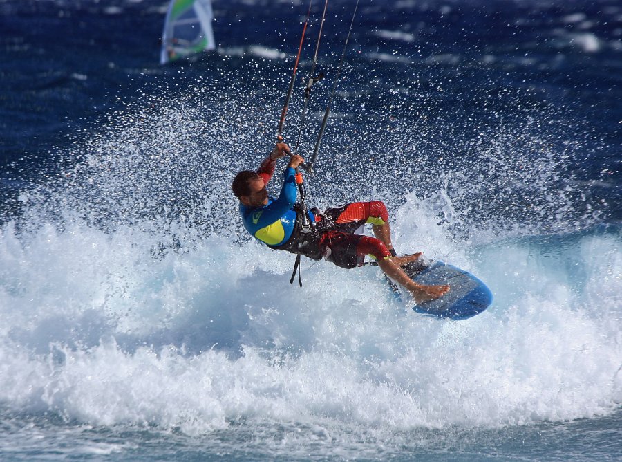 Windsurfing i kitesurfing w El Medano  i El Cabezo, czyli 02.12.2012 na Teneryfie