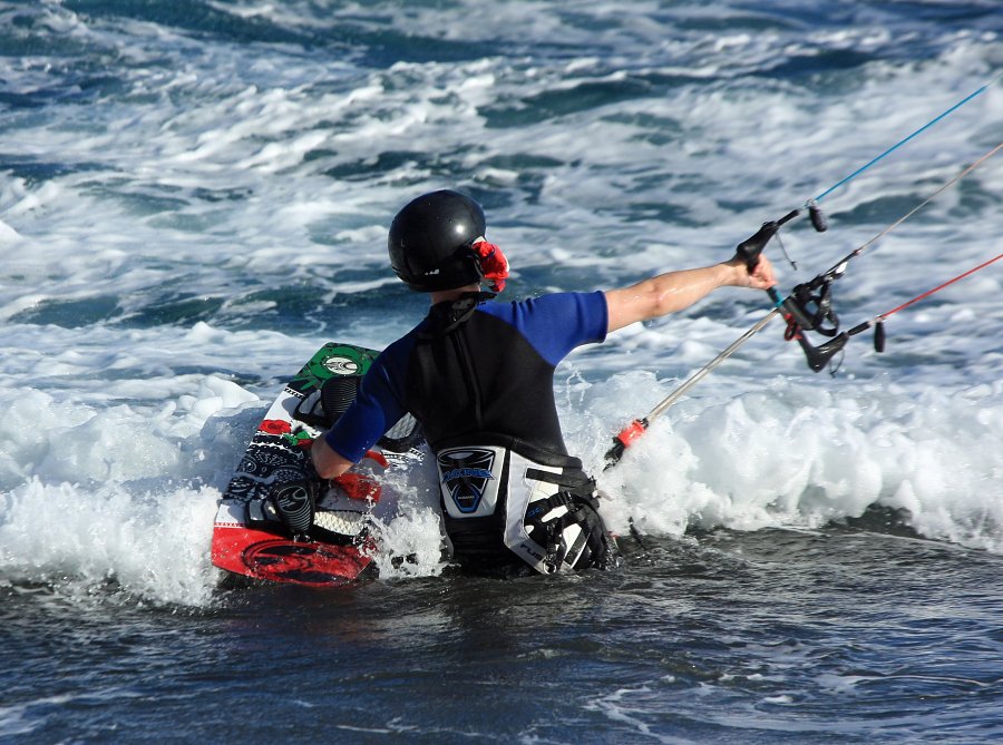 Windsurfing i kitesurfing w El Medano  i El Cabezo, czyli 02.12.2012 na Teneryfie